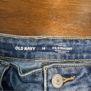 Old Navy Women’s 14 Blue Jeans Shorts Distressed Design